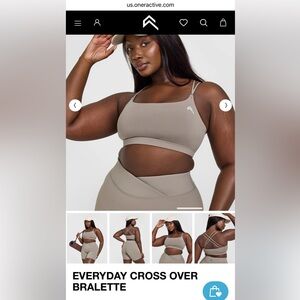 Oner Active - EVERYDAY CROSS OVER BRALETTE - Chestnut M